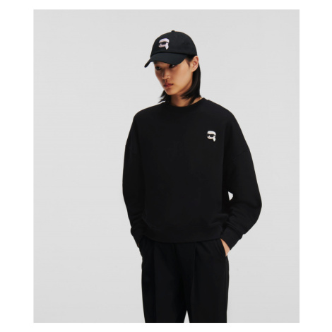 Mikina karl lagerfeld ikonik 2.0 oversize sweatshirt černá