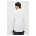 Košile Calvin Klein bílá barva, slim, s klasickým límcem