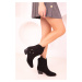 Soho Black Suede Women's Boots & Booties 18411
