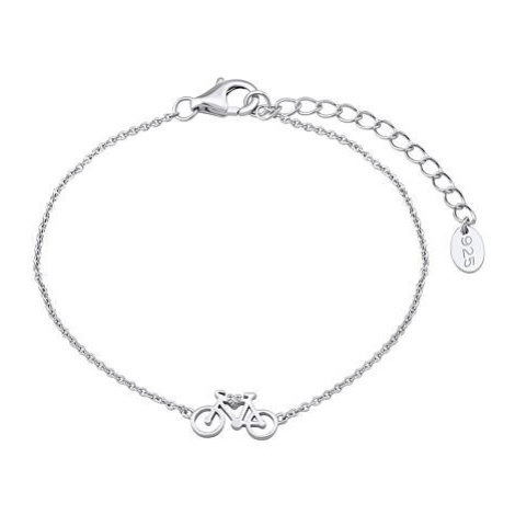 SILVEGO Stříbrný náramek cyklistické kolo MWB11033