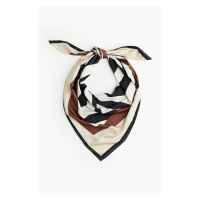 H & M - Vzorovaný šátek - béžová