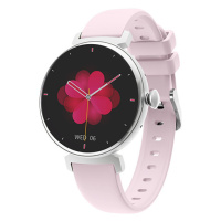 Wotchi AMOLED Smartwatch DM70 – Silver - Pink