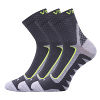VOXX® ponožky Kryptox tmavě šedá-žlutá 3 pár 111199