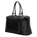 Beagles Černá kožená cestovní taška "Imperial" - M (35l)