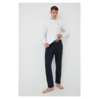 Pyžamo Tommy Hilfiger bílá barva, s aplikací, UM0UM02434
