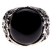 prsten ETNOX - Big Black Ornament - SR1152