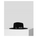 Klobouk karl lagerfeld k/signature soft fedora hat černá