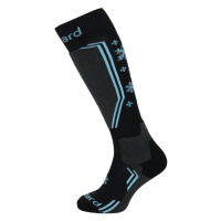 BLIZZARD-Viva Warm ski socks, black/grey/blue Černá