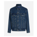 Bunda karl lagerfeld jeans klj relaxed logo denim jacket visual washed blue