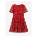 Červené holčičí květované šaty Desigual Aina