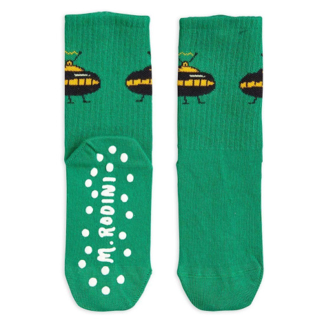 Dětské ponožky Mini Rodini zelená barva