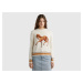 Benetton, Sweater With Horse Inlay
