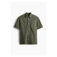H & M - Košile's krátkým rukávem Relaxed Fit - zelená