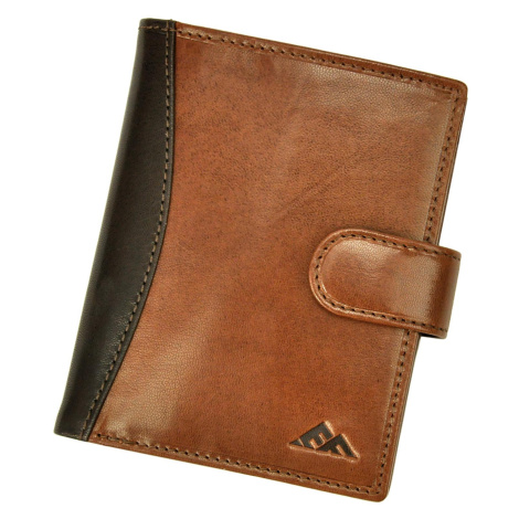 Pánská kožená peněženka EL FORREST 570-21 RFID hnědá