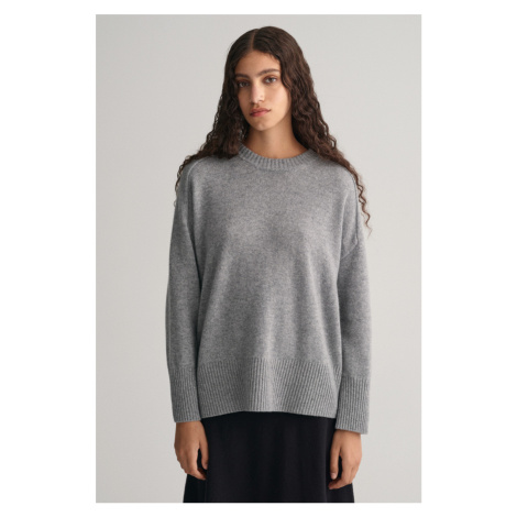 SVETR GANT CASHMERE C-NECK šedá