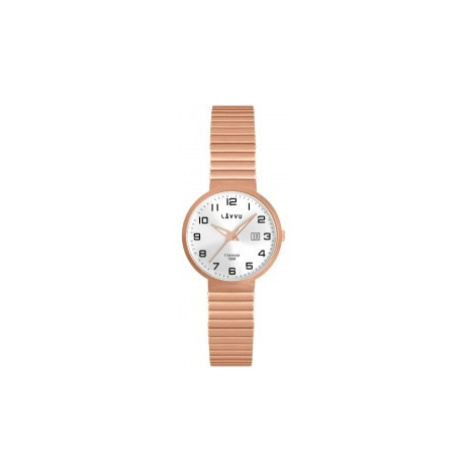 LAVVU LWL5042 Titanové pružné hodinky s vodotěsností LUNDEN Small Rose Gold