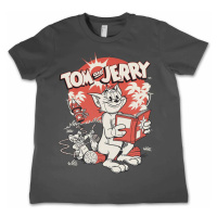 Tom & Jerry tričko, Vintage Comic Dark Grey, dětské