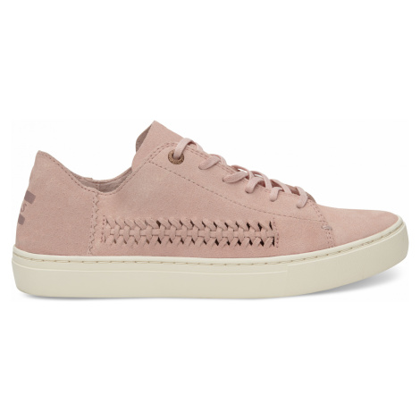 LENOX-Pale Pink Deconstructed Suede/Woven Panel