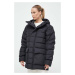 Péřová bunda Marmot dámská, černá barva, zimní, oversize