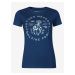 Tmavě modré dámské tričko s potiskem ALPINE PRO ECCA