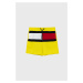 Dětské plavkové šortky Tommy Hilfiger žlutá barva