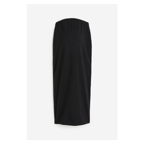 H & M - MAMA Žerzejová sukně z bavlny - černá H&M