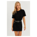 Cool & Sexy Women's Black Waistband Mini Dress GC157