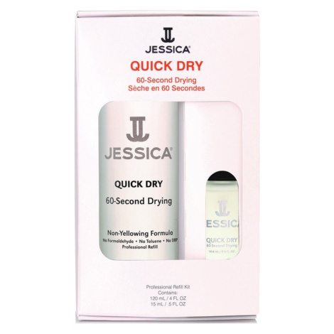 Jessica sušič laku na nehty Quick Dry Velikost: 120 ml + bonus Quick Dry 15 ml zdarma