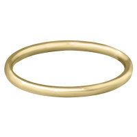 Troli Pozlacený minimalistický prsten z oceli Gold 60 mm
