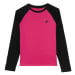 Dívčí tričko s dlouhým rukávem 4F JUNIOR LONGSLEEVE-JWAW24TLONF291-55S-HOT PINK