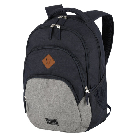 Travelite Basics Backpack Melange Navy/grey 22 L TRAVELITE-96308-20