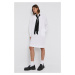 Bavlněné šaty Karl Lagerfeld bílá barva, mini, jednoduché