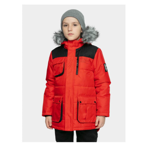 4F Chlapecká zimní bunda HJZ21-JKUM001 Red