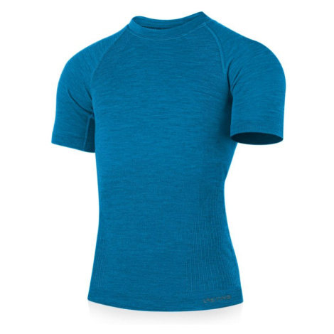 LASTING pánské merino bezešvé triko MABEL modré