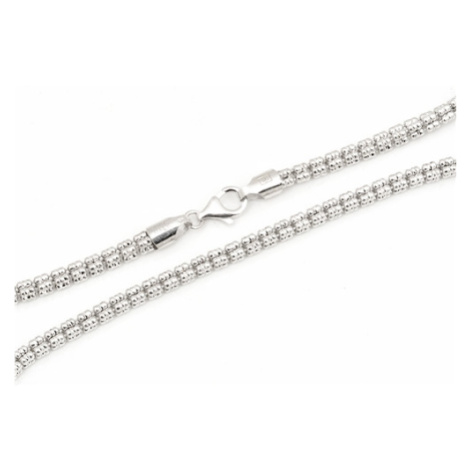 Luxusní stříbrný náhrdelník 78973F 45 cm + dárek zdarma Silver style
