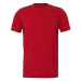 Canvas Unisex tričko CV3413 Solid Red Triblend