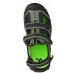 Šedo-zelené sandály s pevnou špičkou