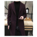 Luxusní pánský kabát A1488 - ČERNÝ