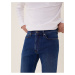 Strečové džíny rovného střihu Marks & Spencer modrá