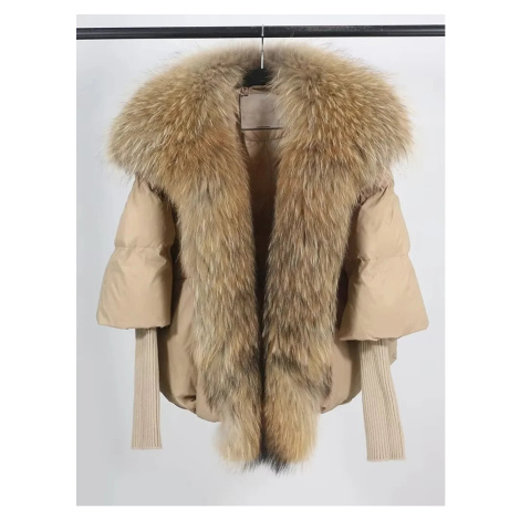 Krátká dámská bunda z liščí kožešiny