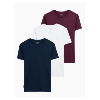 BASIC 3-pack cotton t-shirt set - mix V22 Z30