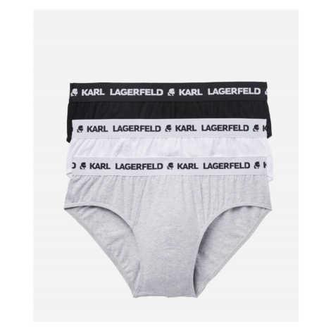 Spodní prádlo karl lagerfeld logo briefs set 3-pack různobarevná