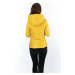 Krátká žlutá prošívaná dámská bunda s kapucí model 14764898 - S'WEST