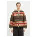 Oboustranná péřová bunda s příměsí vlny Visvim Liner Jkt Jacquard Blanket zelená barva, 32510501