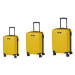 CAT cestovní kufr Industrial Plate 20"/24"/28", 3 dílný set, žlutý