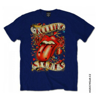 Rolling Stones tričko, Tongue & Stars Navy, pánské