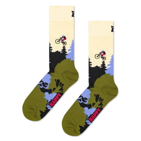 Happy socks MOUNTAIN BIKE SOCK Zelená