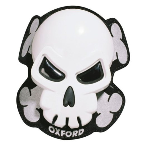 OXFORD Kolenní slidery OXFORD Skull (bílé, pár)
