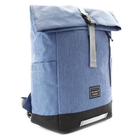 Světle modrý prostorný městský batoh Blaisdell New Berry