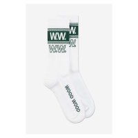 Ponožky Wood Wood pánské, bílá barva, 12249201.9517-WHITE
